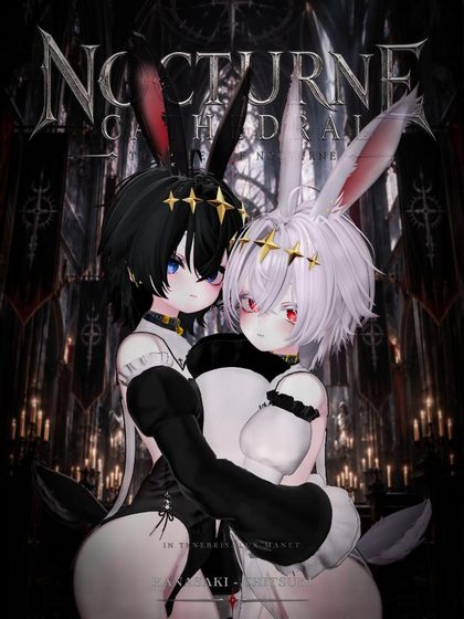 【VRChat成品模】黑白双子兔兔南梁 「Shirosaki_V1」和「Kurosaki_V1」