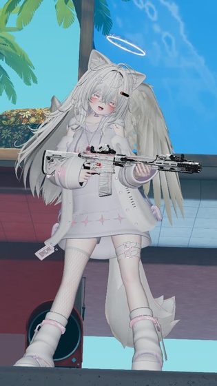 --vrchat成品模--可可爱爱天使戚风AC_Chinako1.0